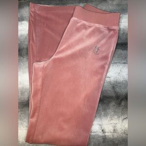 Juicy Couture Blush Velour Trousers